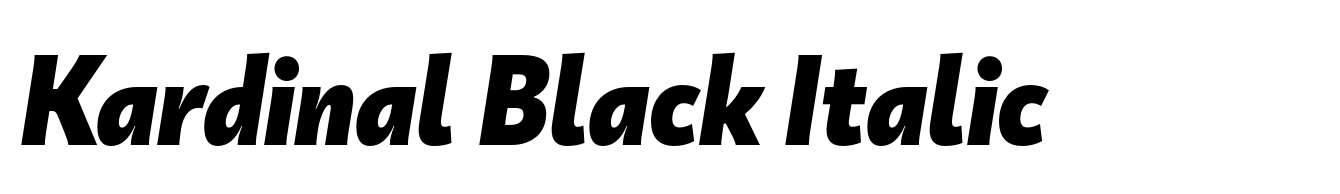 Kardinal Black Italic